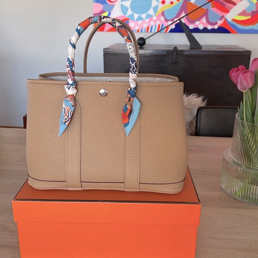 HERMES Garden Party 30 Biscuit